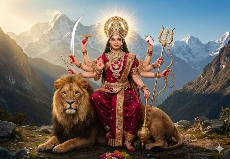 Durga Aarti Lyrics in Hindi - Jai Ambe Gauri
