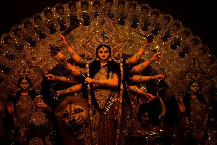 Durga Chalisa Lyrics in Hindi - 40 Verses of Goddess Durga